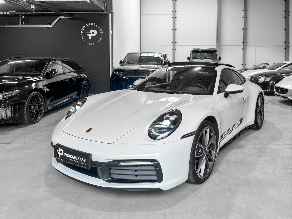 Porsche 911 992 CARRERA S - TOIT OUVRANT - PURE WHITE - SPORT CHRONO - PASM - PTV PLUS - BOSE