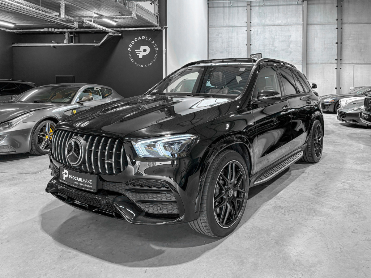 Mercedes-Benz GLE 53 AMG 4 MATIC+ / FULL BLACK /RIDE CONTROL+/ STHZ / AHK / DESIGNO / BURMESTER / 360/ AMG RIDE CONTROL