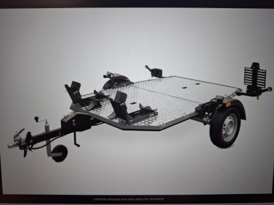 CARMAX Porte-moto Simple essieu Alu