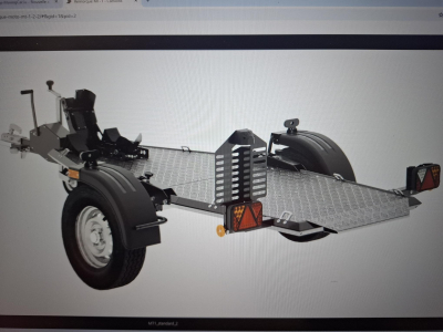 CARMAX Porte-moto Simple essieu Alu