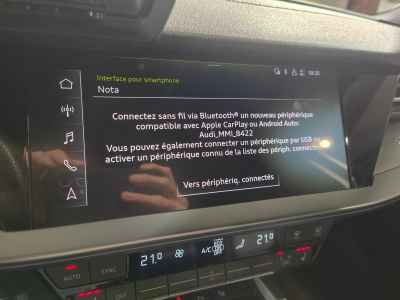 Audi A3 30 TFSI S-LINE S-TRONIC CUIR GPS CARPLAY VIRTUAL