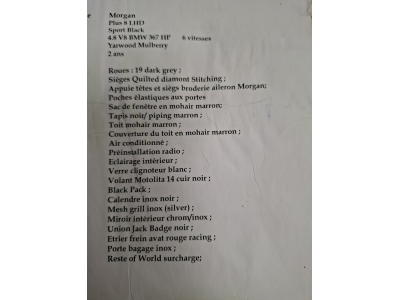 Morgan Plus 8 SPORT BLACK 4.8 V8 BMW 367HP, 1 HAND