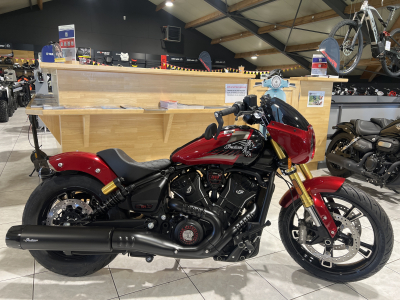 Indian 101 Scout Sunset Red Metallic with Graphics