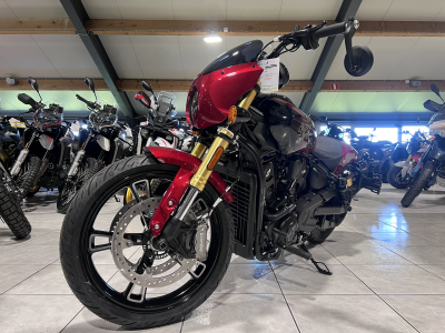 Indian 101 Scout Sunset Red Metallic with Graphics