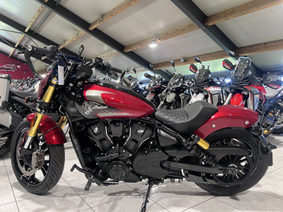 Indian 101 Scout Sunset Red Metallic with Graphics