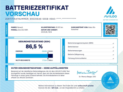 Renault Zoé ZOE Zoe Intens/Kamera/