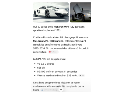McLaren MP4-12C MP4-12C Carbon EX VIP CRISTIANO RONALDO