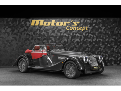 Morgan Plus 4 Dark Silver Metallic / Mulberry