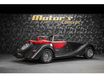 Morgan Plus 4 Dark Silver Metallic / Mulberry