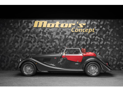 Morgan Plus 4 Dark Silver Metallic / Mulberry