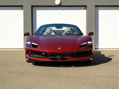 Ferrari 296 GTS RUBINO MICALIZZATO - CARBONE - LIFT - DAYTONA - JANTES FORGÉES