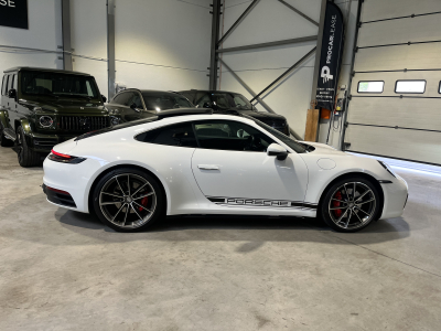Porsche 911 992 CARRERA S - TOIT OUVRANT - PURE WHITE - SPORT CHRONO - PASM - PTV PLUS - BOSE