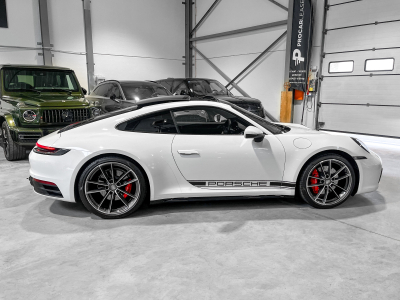 Porsche 911 992 CARRERA S - TOIT OUVRANT - PURE WHITE - SPORT CHRONO - PASM - PTV PLUS - BOSE