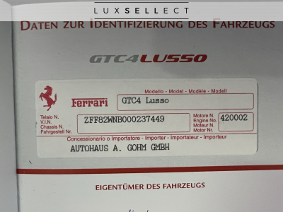 Ferrari GTC4 Lusso V12 6.2 GARANTIE POWER 2024 LIFT/DAYTONA