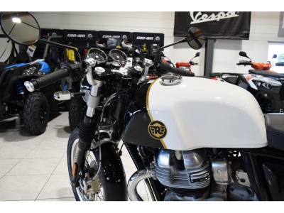 Royal Enfield Continental GT DUX DELUXE BLACK WHITE E5