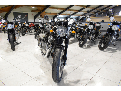 Royal Enfield Continental GT DUX DELUXE BLACK WHITE E5