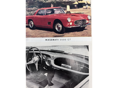 Maserati 3500 GT Touring Superleggera Maching and NEW make offer