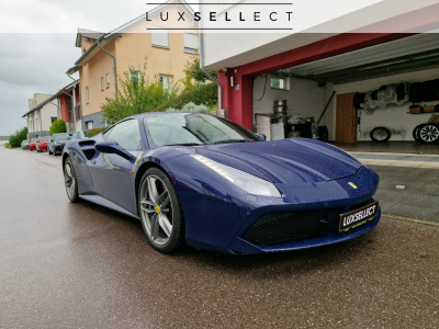 Ferrari 488 GTB BLEU TDF LIFFT/CARBON/E-SEATS FULL