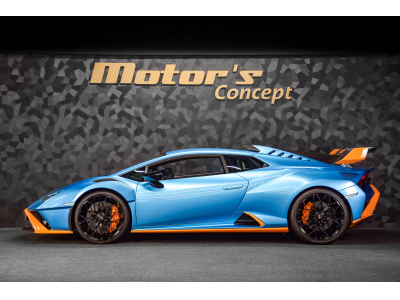 Lamborghini Huracán STO - BLUE AEGIR / ARANCIO CALIFORNIA - PACK CARBONE