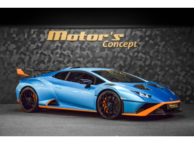 Lamborghini Huracán STO - BLUE AEGIR / ARANCIO CALIFORNIA - PACK CARBONE
