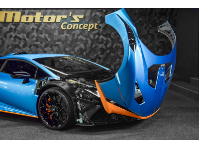 Lamborghini Huracán STO - BLUE AEGIR / ARANCIO CALIFORNIA - PACK CARBONE