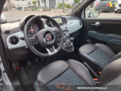 Fiat 500 1.0i Hybrid  TOIT PANO, REGUL., CUIR, NAVI, PARKTRONIC, GARANTIE