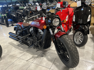 Indian Scout Bobber 1200cc / 100cv Sunset red smoke