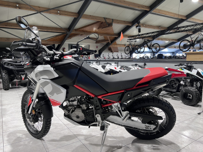 Aprilia Tuareg 660 Hailstrom White disponible aussi en 35 KW