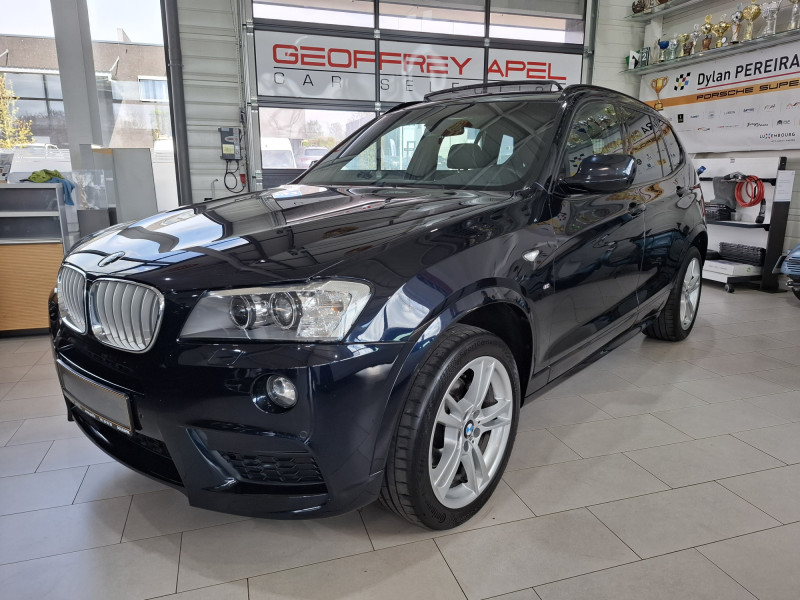 BMW X3 XDRIVE 28i Pack M, CUIR, NAVI, PANORAMA, 4*4, BLUETOOTH, ALU 19'', GARANTIE, CARNET D'ENTRETIEN