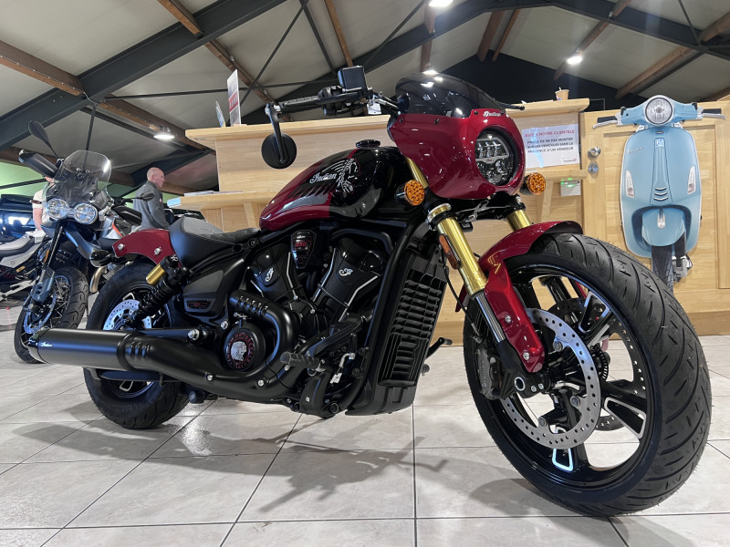 Indian 101 Scout Sunset Red Metallic with Graphics